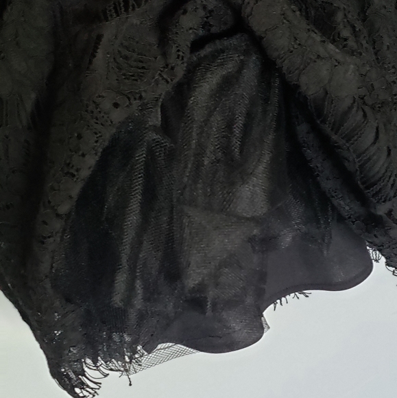 Vintage Style Midi Scalloped Lace Cap Sleeve Dress Xscape by Joanna Chen size 6 - Picture 6 of 9